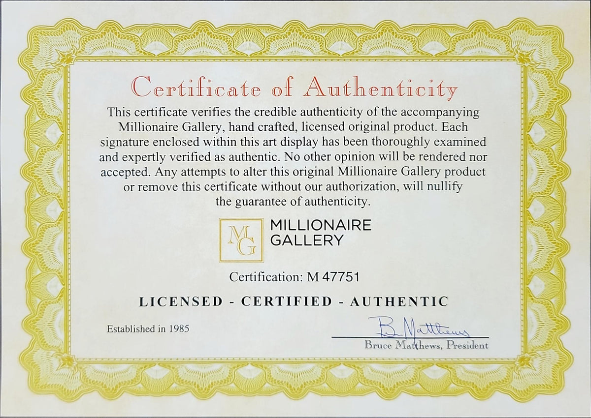 Russell Crowe in Gladiator Movie poster with Signed Photo and replic