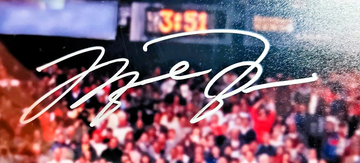 Michael Jordan Signed Jersey with Replica Championship Rings - 33