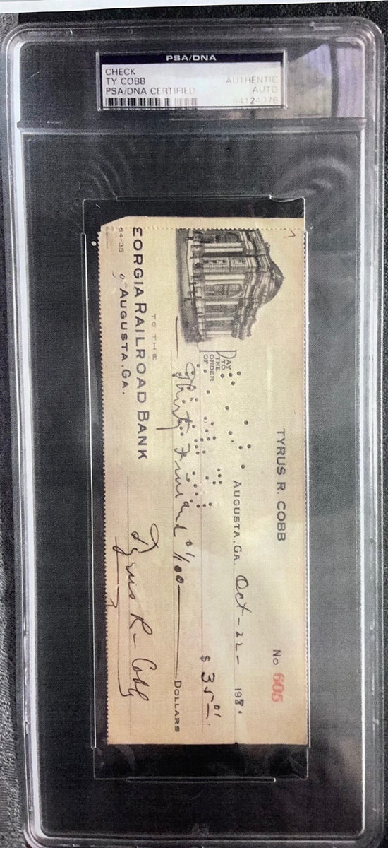 The Georgia Peach (Ty Cobb) Detroit Tigers - 1/1 Original on Birchwo