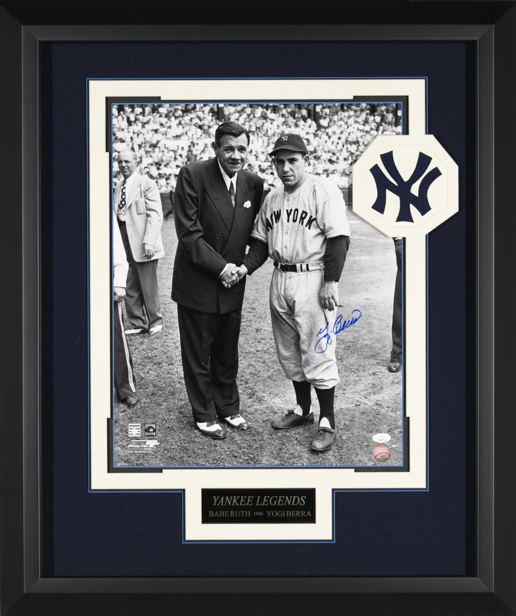 Yogi Berra & Babe Ruth Passing the Torch of Yankee Greatness Framed –  Behind the Glass, LLC