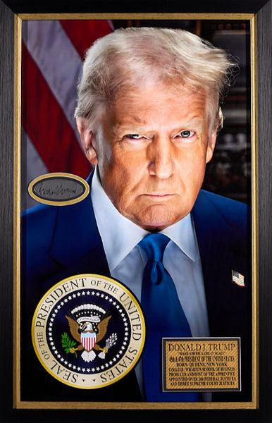 45代大統領Donald J. Trump 特別ラベル2019年　鏡面仕上げ Donald J Trump Official Presidential Portrait 2025 with engraved