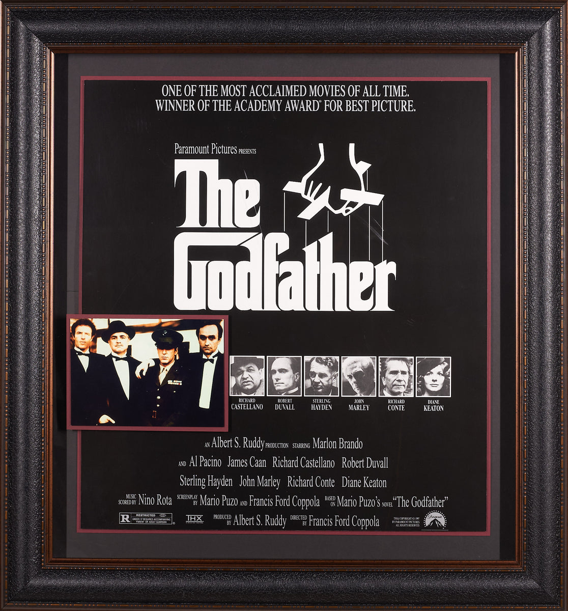 The Godfather Movie Poster with 8x10 Color Photo – Millionaire Gallery