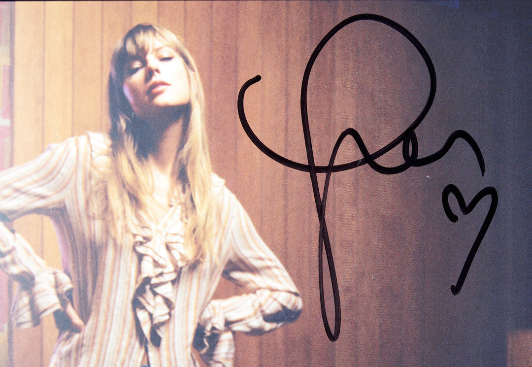 Taylor Swift Midnights Mahogany Vinyl Album with Signed