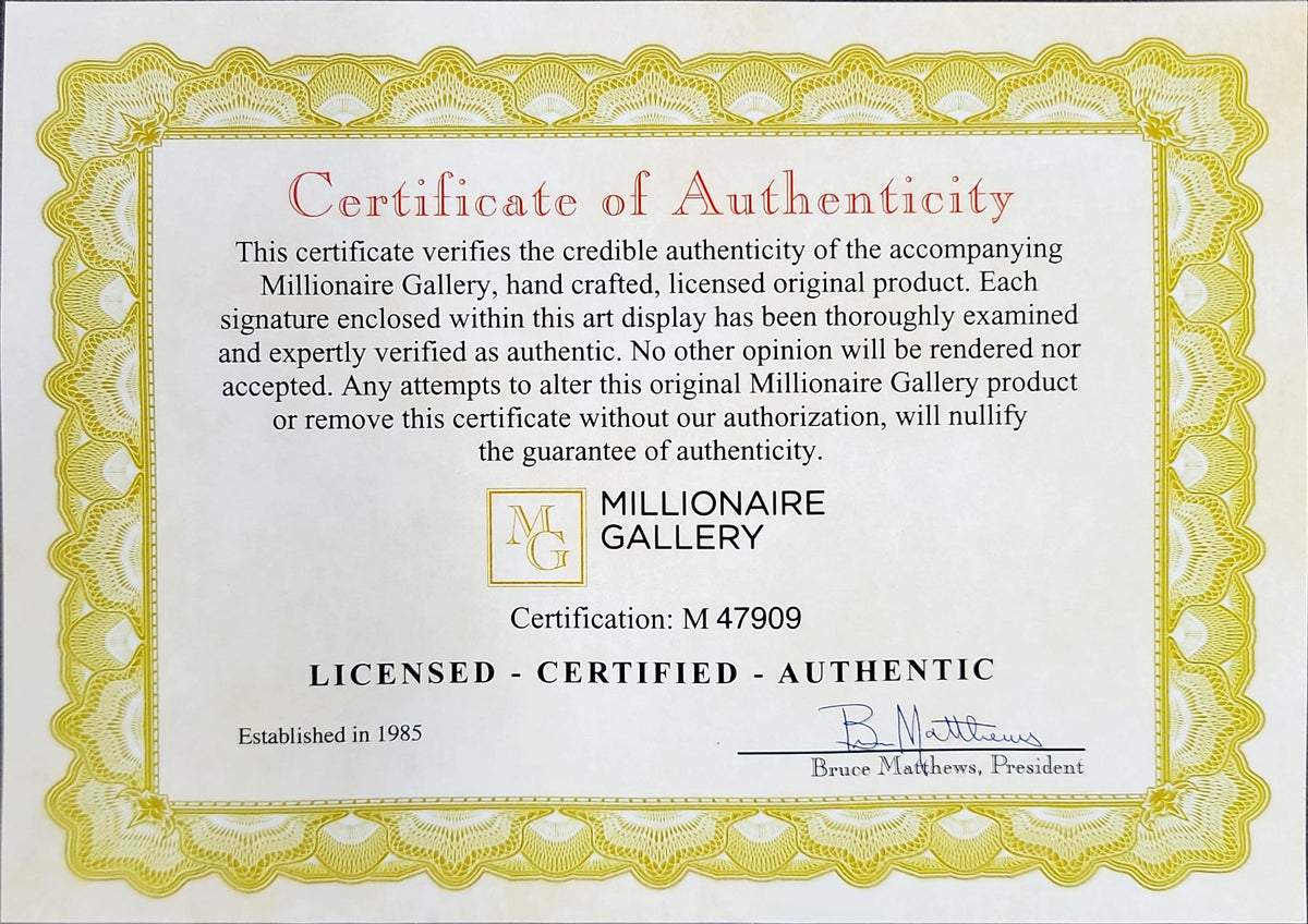 Magic Johnson. Mike Tyson and His Celebrity Crew with Dual PSA Signatu ...