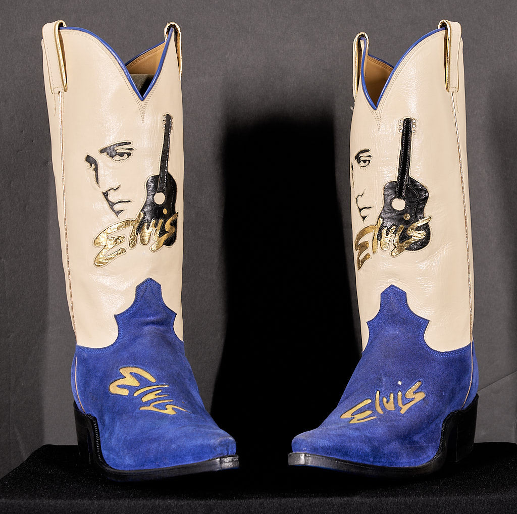 Commemorating Elvis Presley Cowboy Boots One of a kind by Murgo Boot Millionaire Gallery