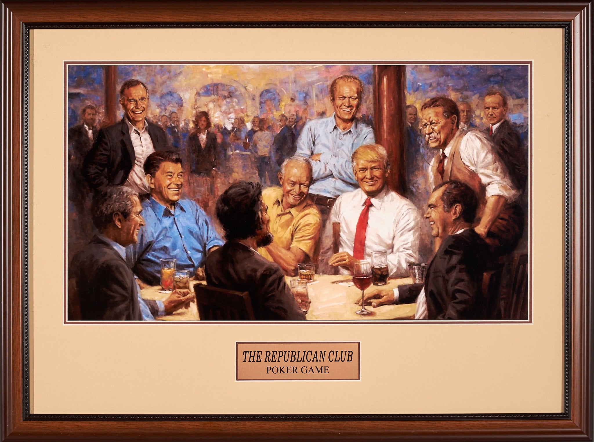 Republican Poker Table Painting Write In Candidate For Catoosa County
