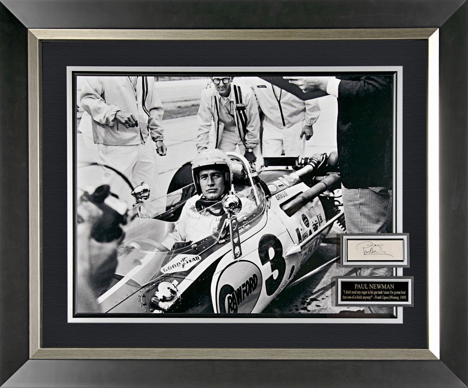Paul Newman Autographed “Winning” Display – Millionaire Gallery