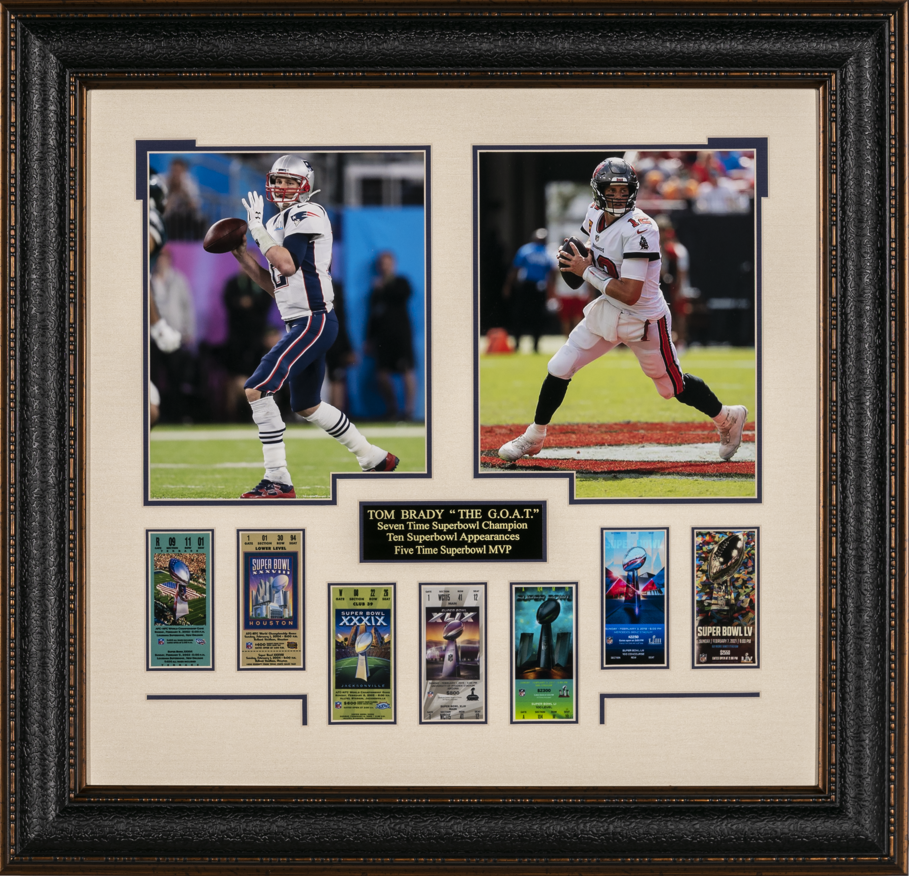 Tom Brady Super Bowl LV Fist Pump 16x20